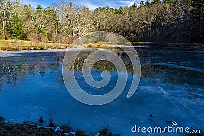 Little Glade Mill Pond - 2 Stock Photo